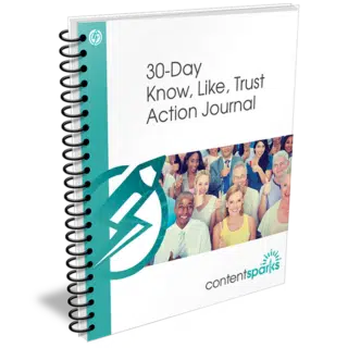 30-Day Know, Like, Trust PLR Action Journal