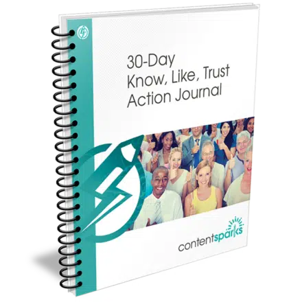 30-Day Know, Like, Trust PLR Action Journal