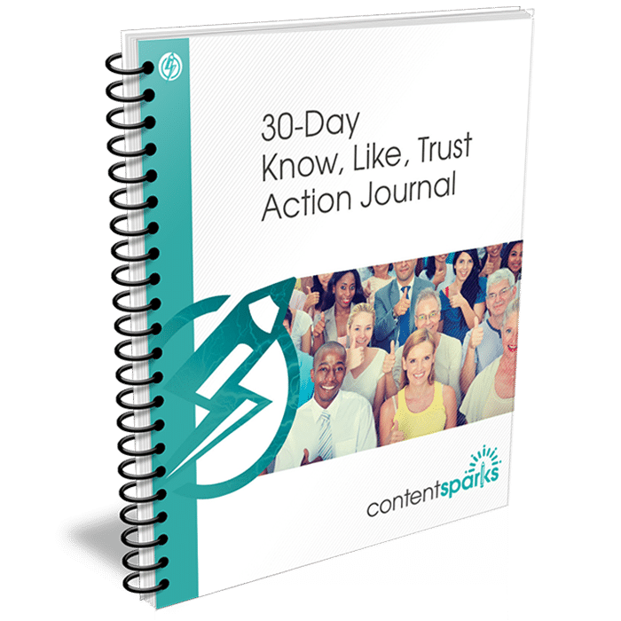 30-Day Know, Like, Trust PLR Action Journal