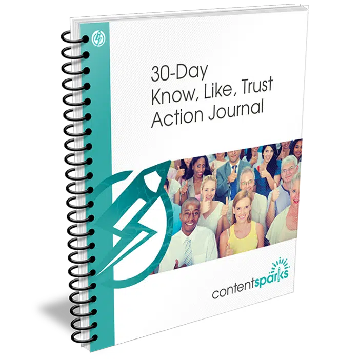 30-Day Know, Like, Trust PLR Action Journal