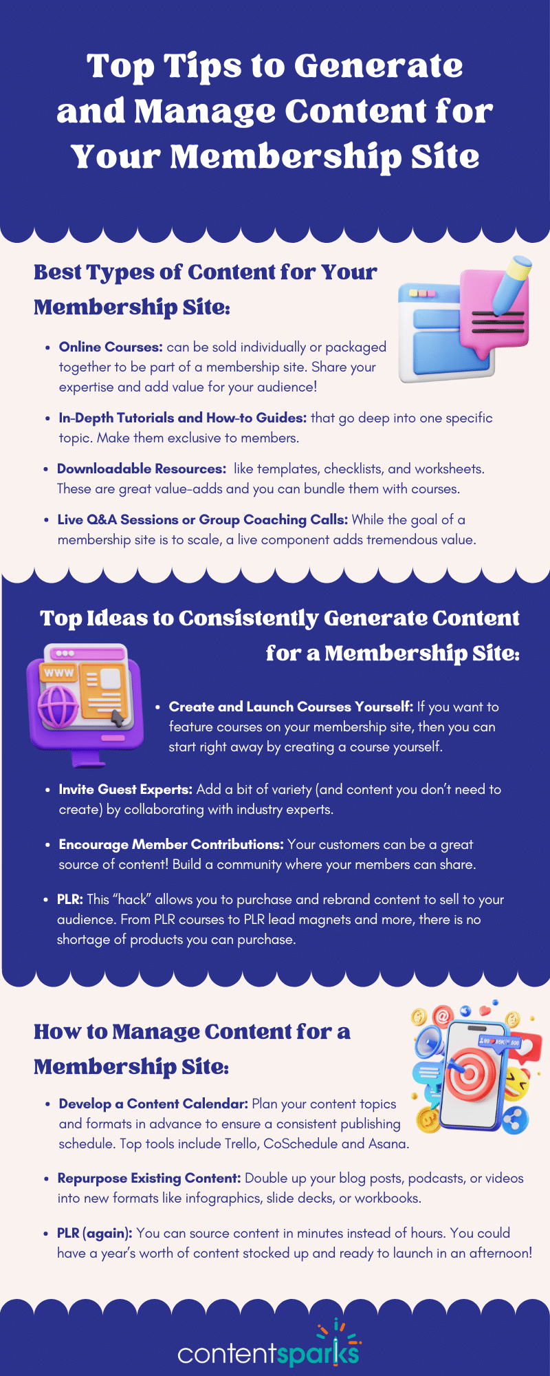 Top Tips to Generate and Manage Content for Your Membership Site