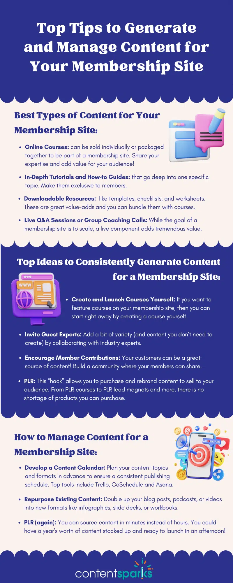 Top Tips to Generate and Manage Content for Your Membership Site