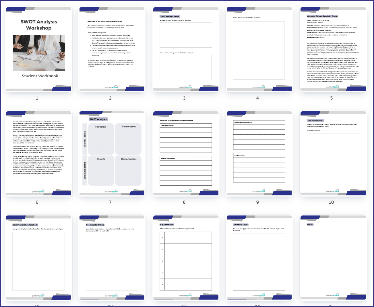 SWOT Analysis Workshop - Student Workbook