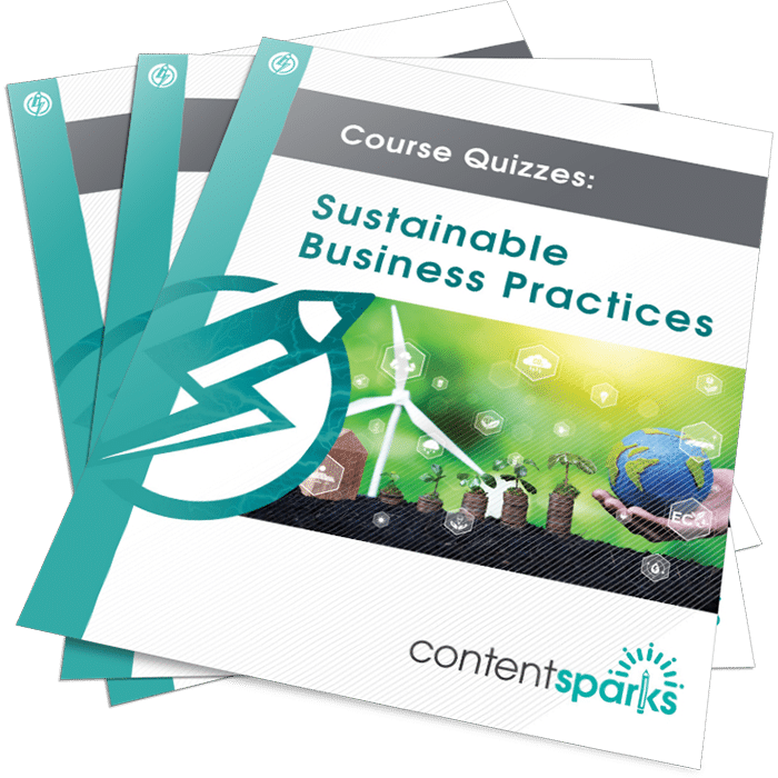 Sustainable Business Practices PLR Course Quizzes