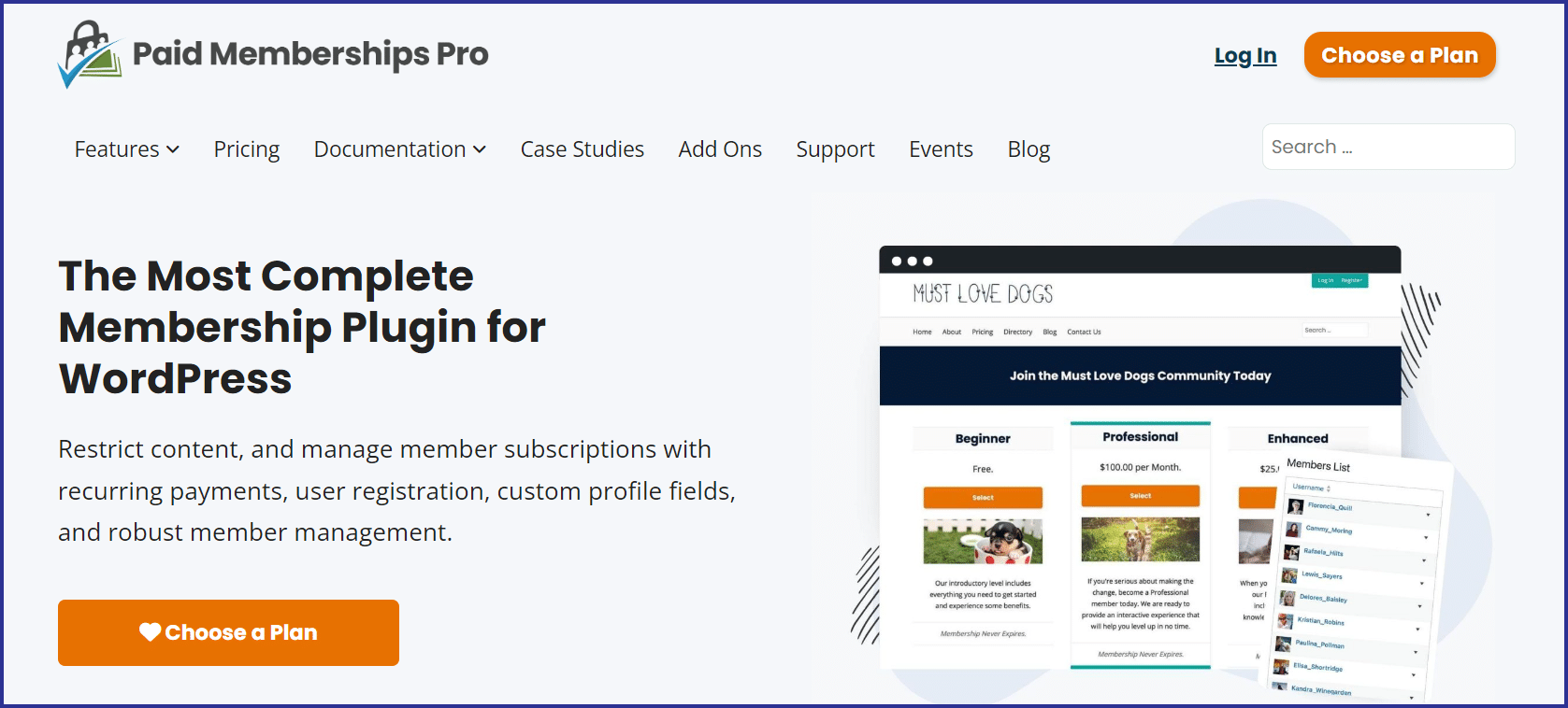 PaidMembershipsPro 5 Best Membership Site WordPress Plugins - Paid Memberships Pro
