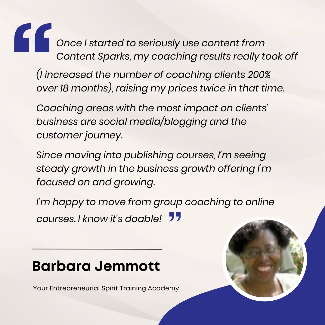 Barbara Jemmott Testimonial 