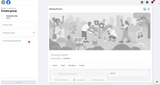 Step 1: Create a New Facebook Group
