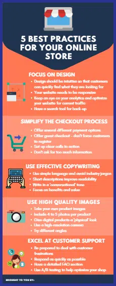 5 Best Practices for Your Online Store Infographic