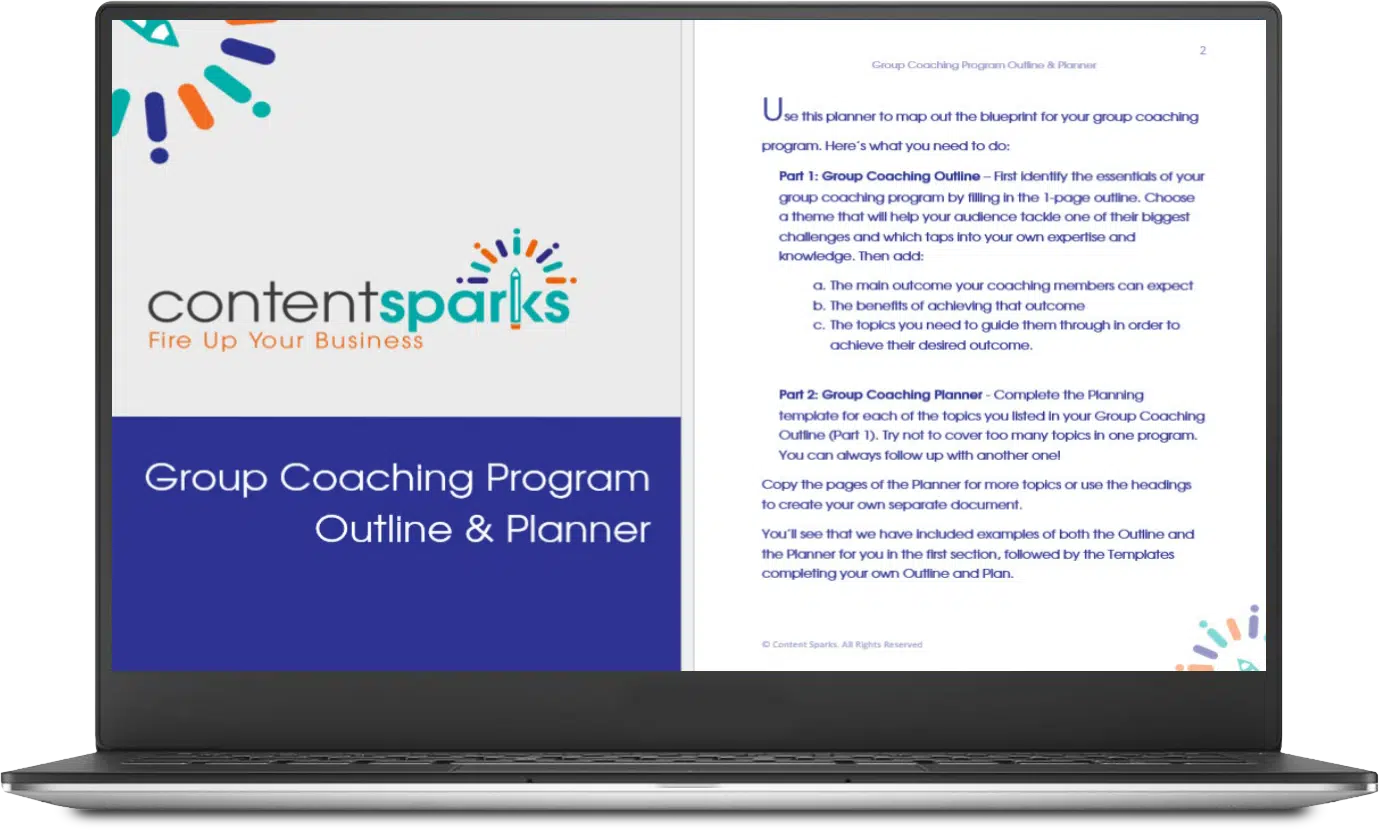 Group Coaching Outline and PLanner