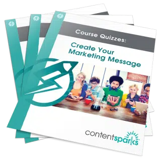 Create Your Marketing Message PLR Course Quizzes