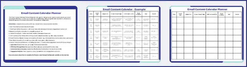Email Subscriber Retention Strategies Bonus calendar