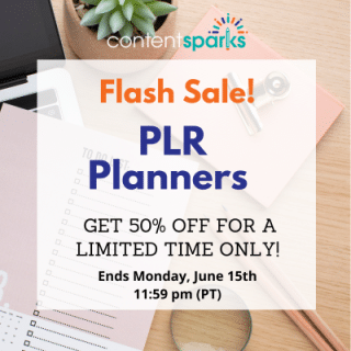 FLASH SALE: PLR Planners