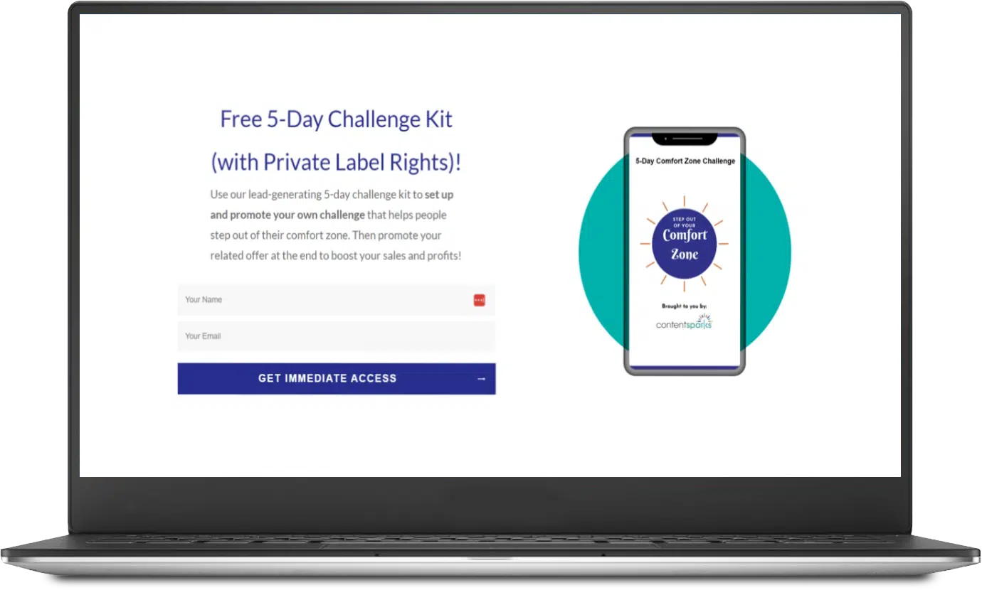 FreeComfortZoneChallenge CTALaptop
