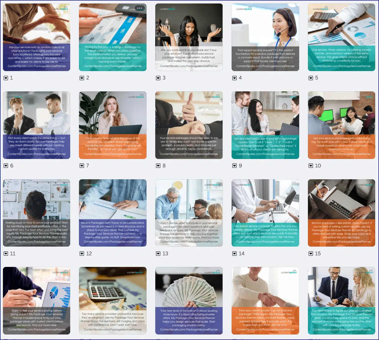 Map Your Service Packages – PLR Planner