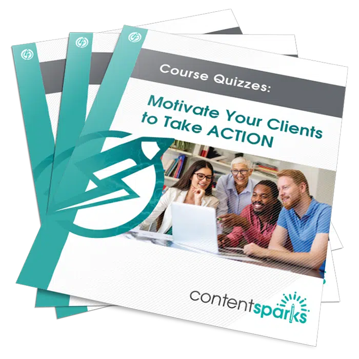 TakeActionQuizzes_eCover3D Motivate Your Clients to Take ACTION PLR Course Quizzes
