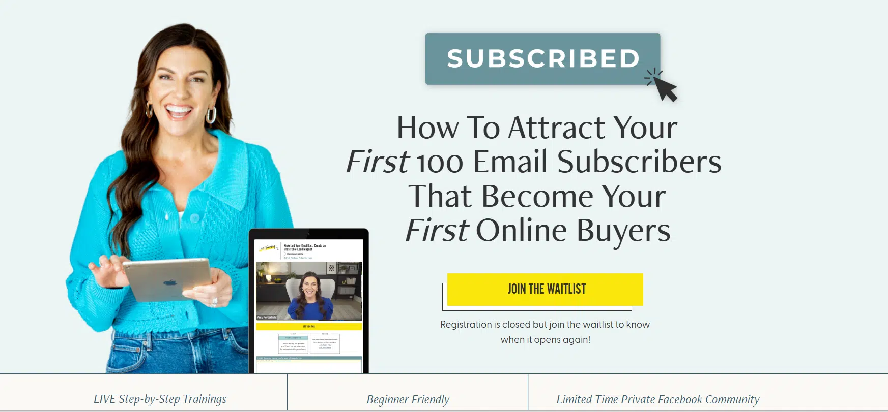 How to pre-sell a course