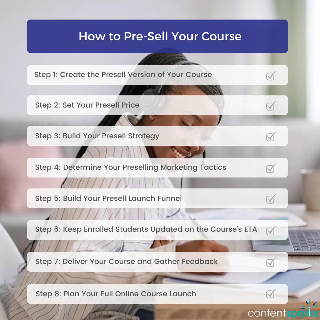 How to Presell Your Course [8 steps]