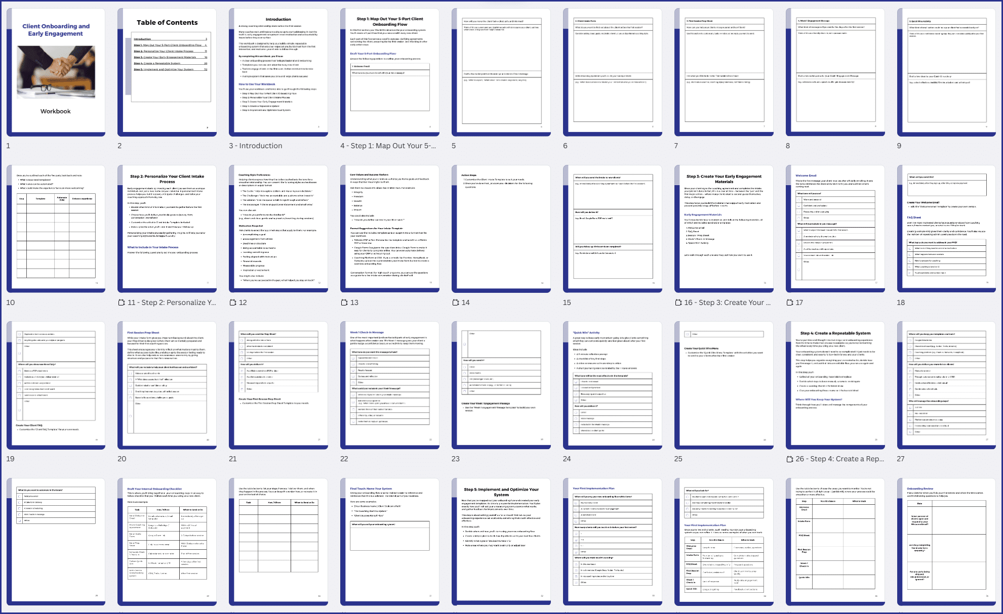 ClientOnboarding_Workbook Client Onboarding and Early Engagement – PLR Toolkit - Workbook