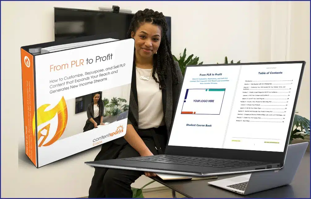 UsePLR_SalesPageCollage From PLR to Profit PLR Course
