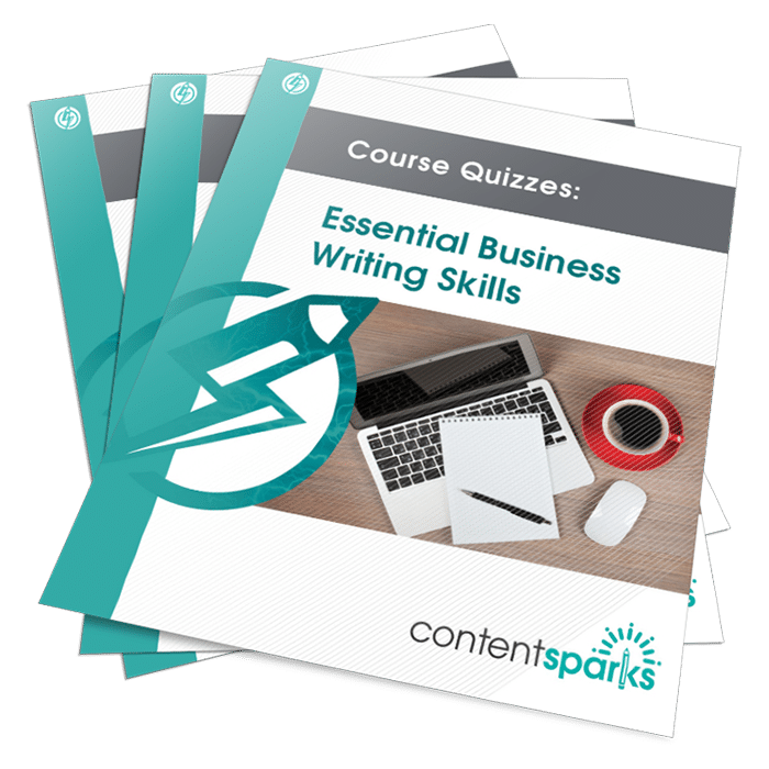 Essential Business Writing Skills PLR course quizzes