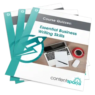 Essential Business Writing Skills PLR course quizzes