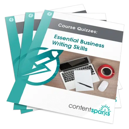 Essential Business Writing Skills PLR course quizzes