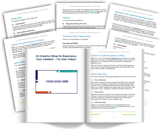 25 Creative Ways to Repurpose Your Content1 5. Report: 25 Creative Ways to Repurpose Your Content