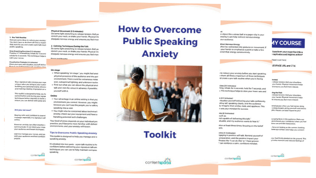 How to Overcome Public Speaking Anxiety Toolkit1 6. How to Overcome Public Speaking Anxiety Toolkit
