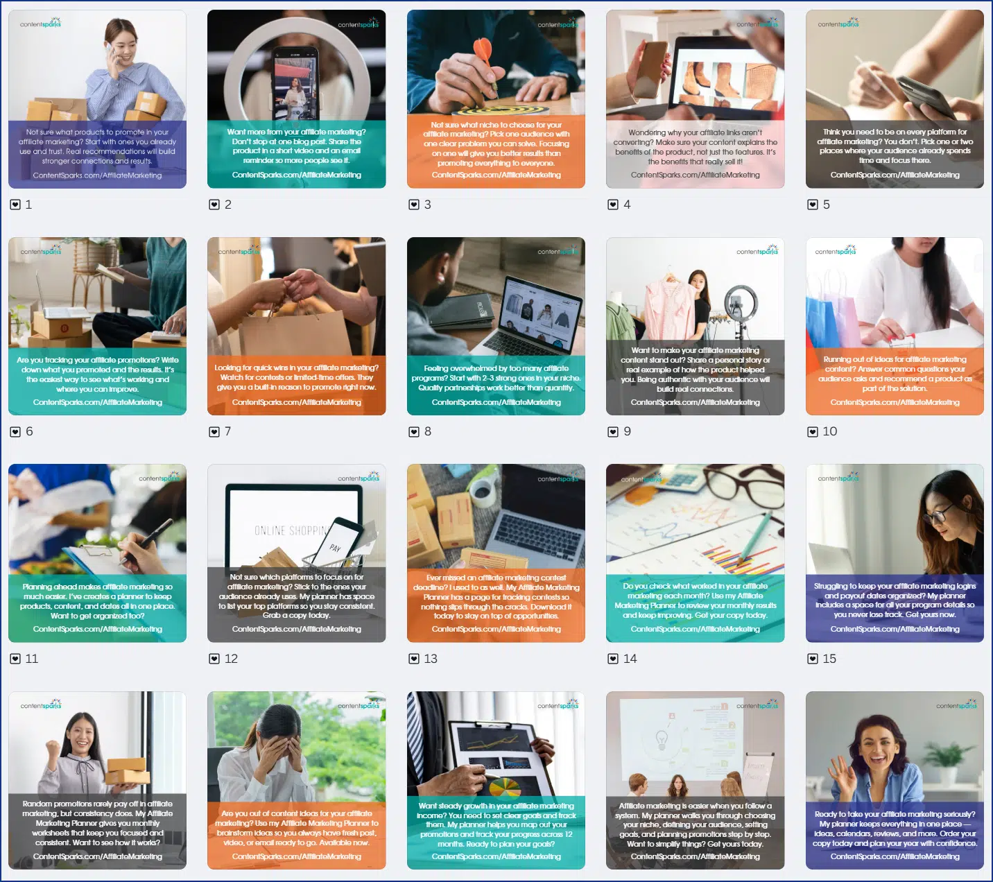 Your Affiliate Marketing Content PLR Planner