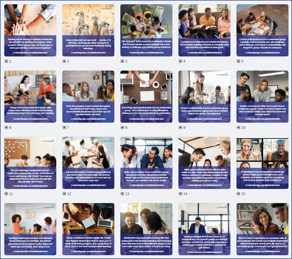 Create Your Business Mastermind – PLR Planner