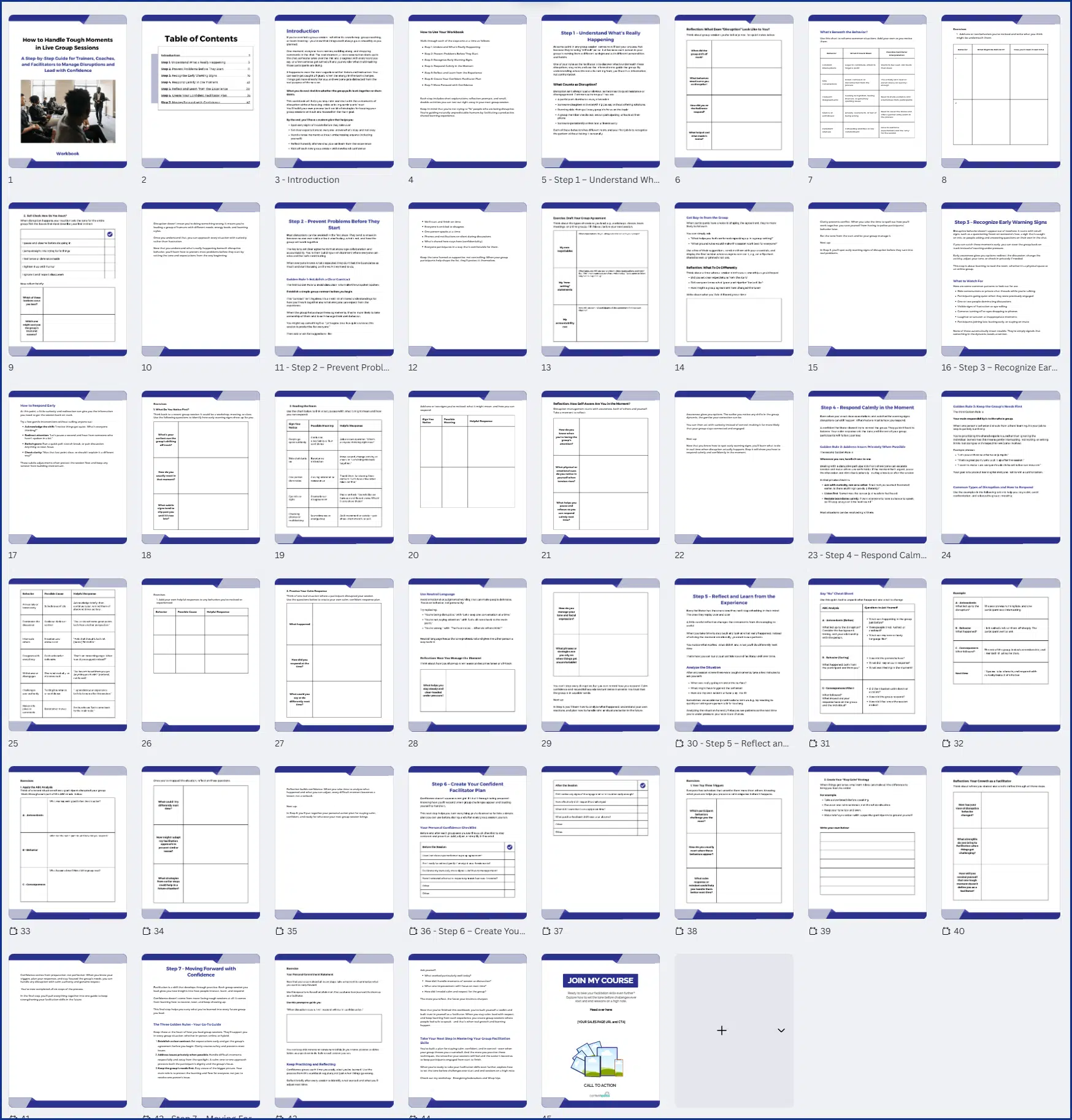 Icebreakers_TouchGroupsWorkbook How to Handle Tough Moments in Live Group Sessions - PLR Workbook