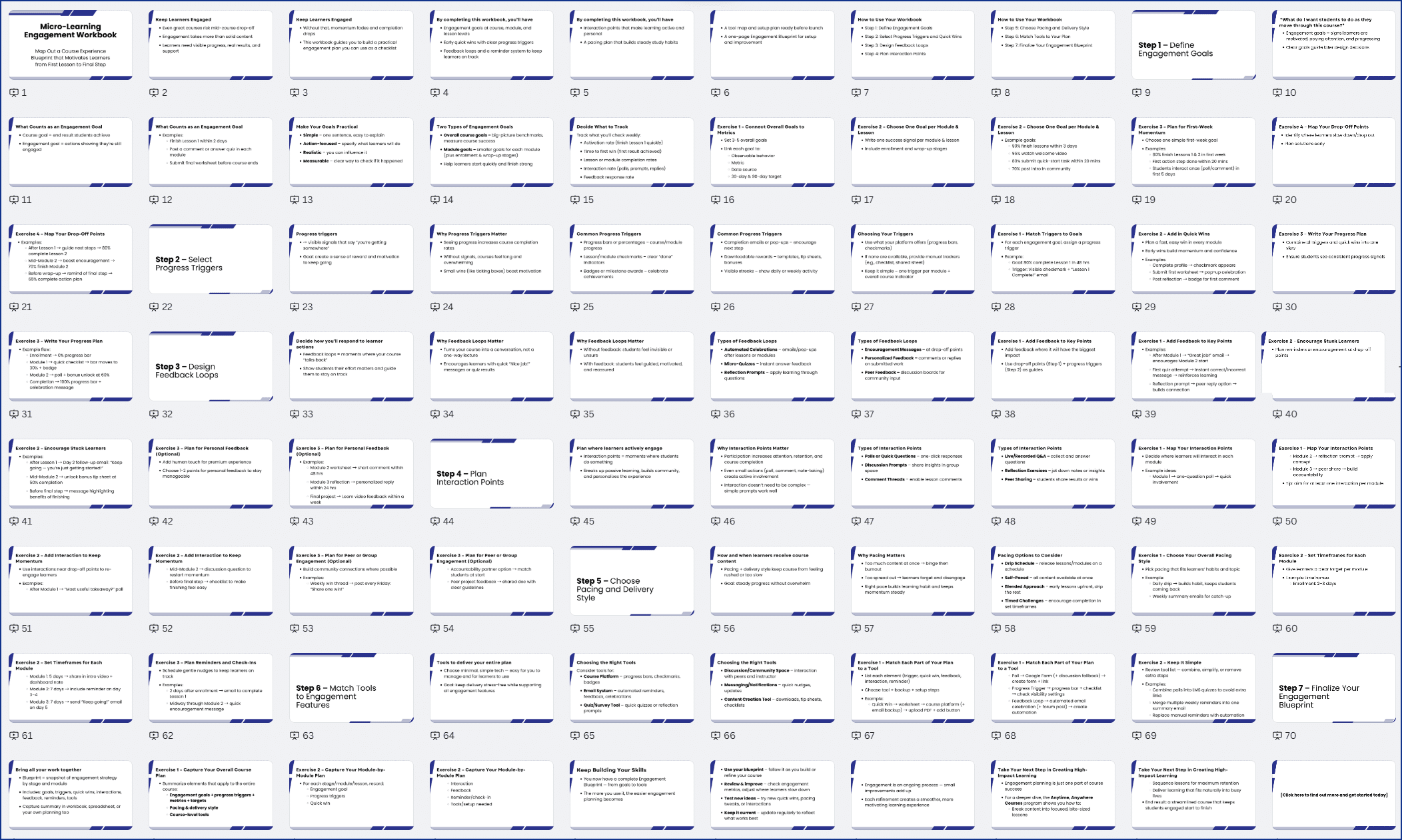 MicroLearning_WorkbookSlides Micro-Learning Engagement Workbook Slides