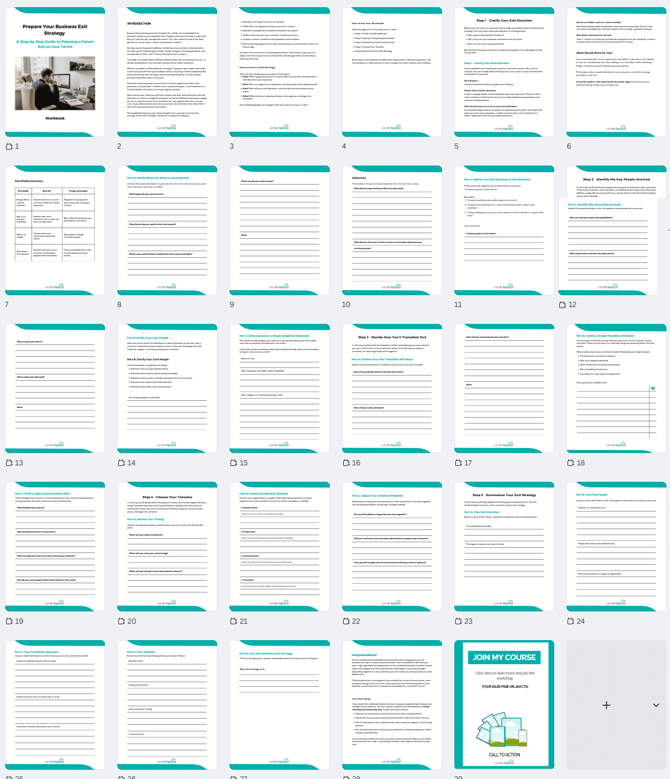 ExitStrategy_Workbook Prepare Your Business Exit Strategy - PLR Workbook